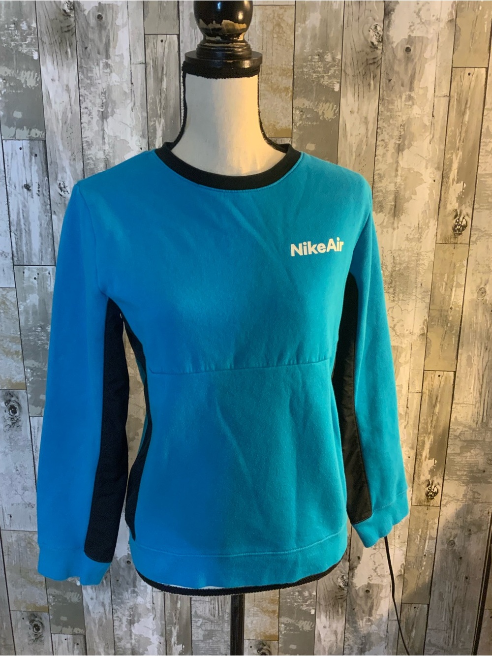 Nike Bright Teal and Black Crewneck Sweatshirt